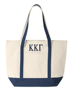 Kappa Kappa Gamma Large Canvas Tote Bag