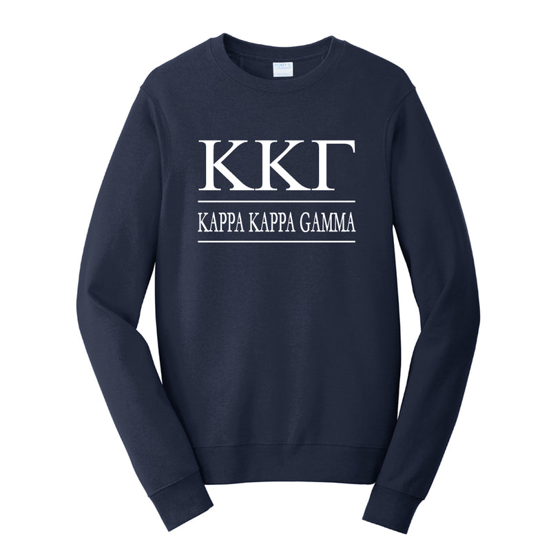 Kappa Kappa Gamma Vintage Color Crewneck Sweatshirt