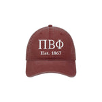 Pi Beta Phi Beach Washed Hat