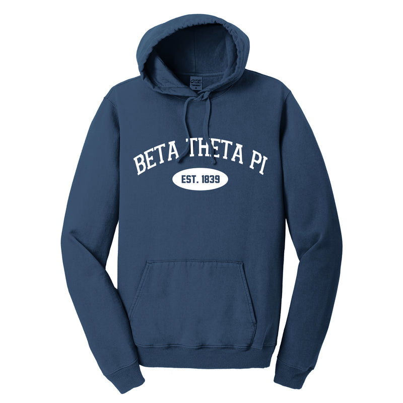 Beta Theta Pi Hooded Pullover Vintage Sweatshirt