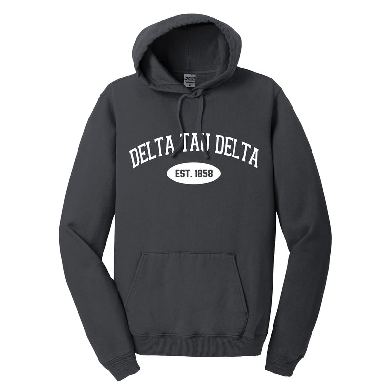 Delta Tau Delta Hooded Pullover Vintage Sweatshirt
