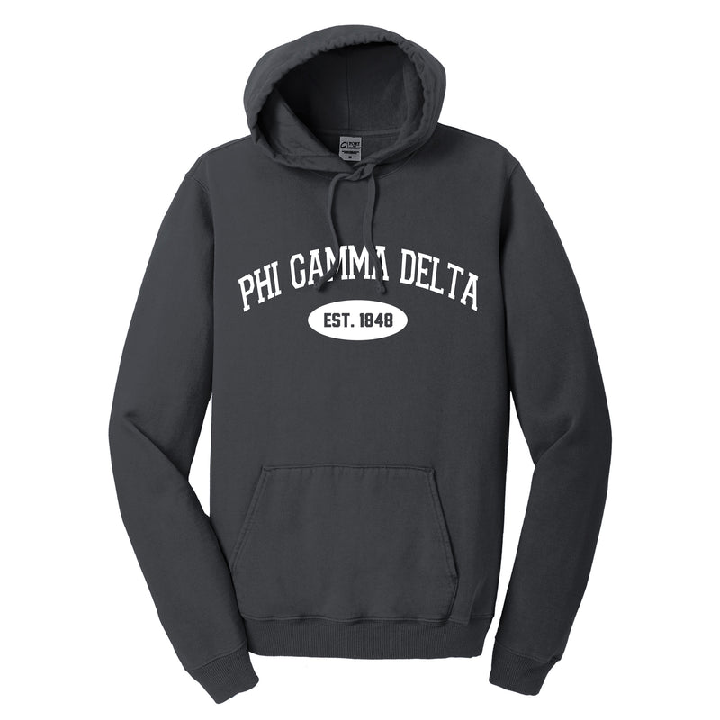 Phi Gamma Delta Hooded Pullover Vintage Sweatshirt