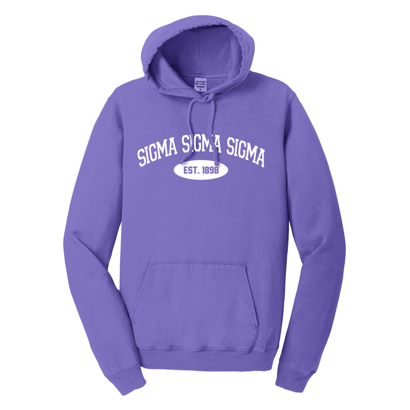 Sigma Sigma Sigma Hooded Pullover Vintage Sweatshirt