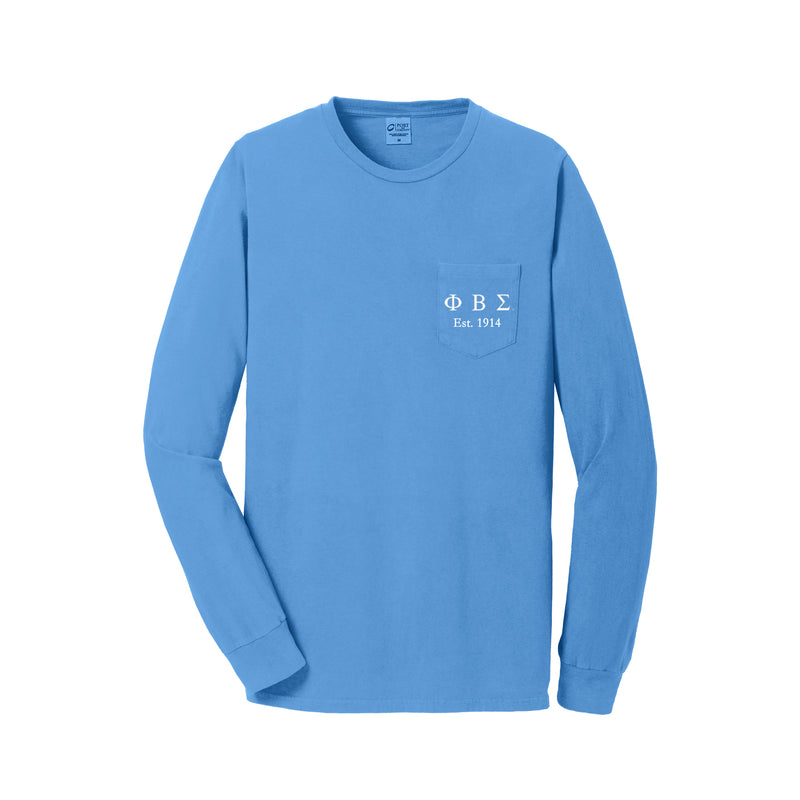 Phi Beta Sigma Long Sleeve Pocket Tee