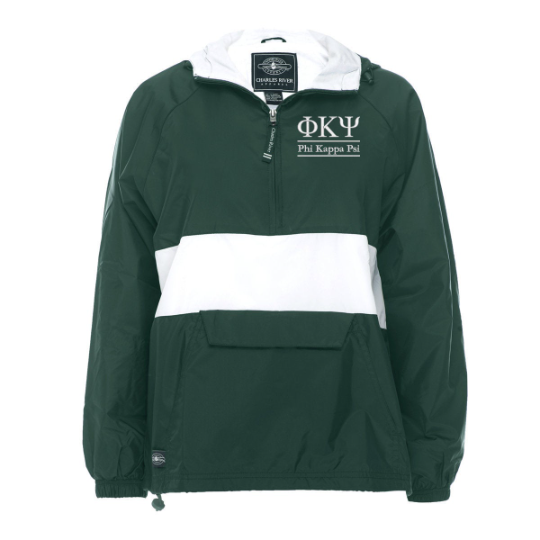 Phi Kappa Psi Rugby Striped Lined Windbreaker