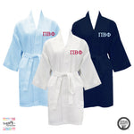 Pi Beta Phi Waffle Weave Kimono Bathrobe