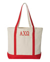 Alpha Chi Omega Large Canvas Tote Bag