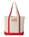 Alpha Chi Omega Large Canvas Tote Bag