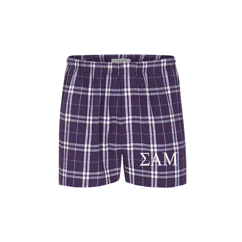 Sigma Alpha Mu-Pajama Bottom Shorts-Boxers