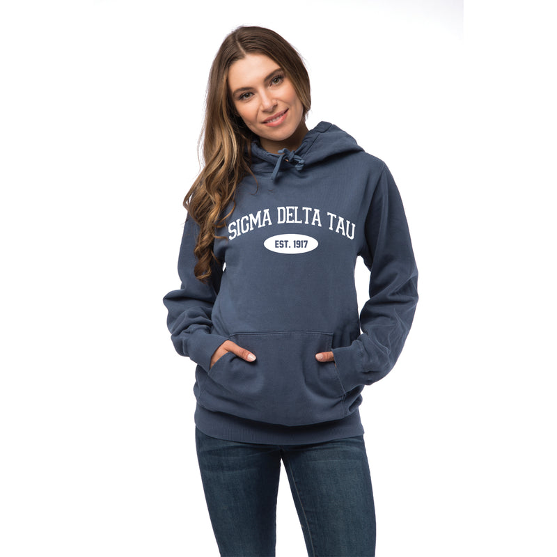 Sigma Delta Tau Hooded Pullover Vintage Sweatshirt