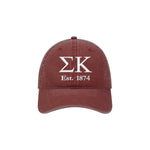 Sigma Kappa Beach Washed Hat