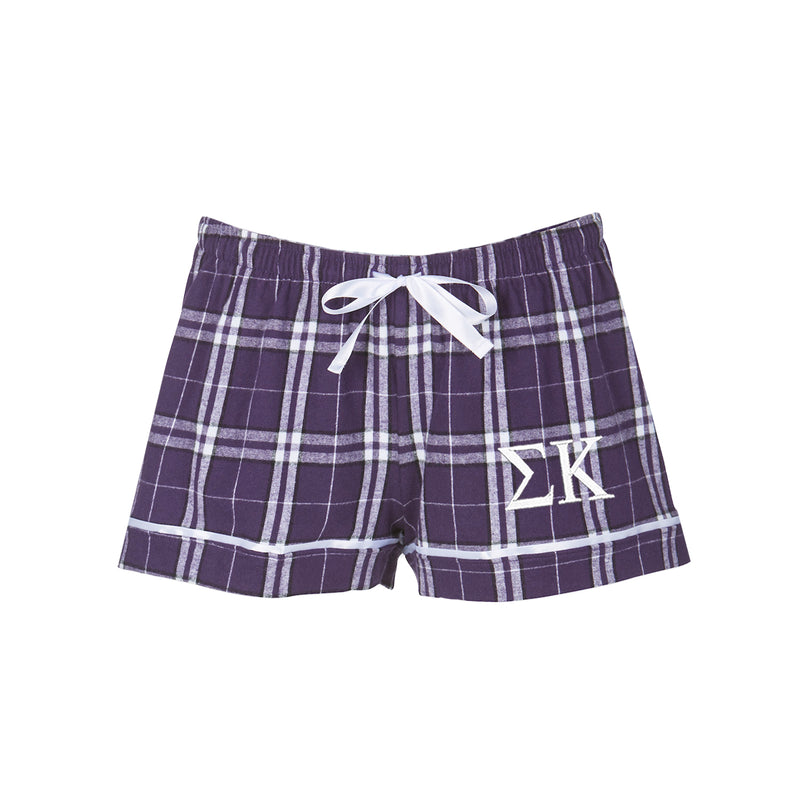 Sigma Kappa Flannel Boxer Shorts