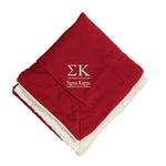 Sigma Kappa Sherpa Throw Blanket