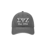 Sigma Psi Zeta Beach Washed Hat