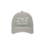 Sigma Psi Zeta Beach Washed Hat