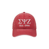 Sigma Psi Zeta Beach Washed Hat