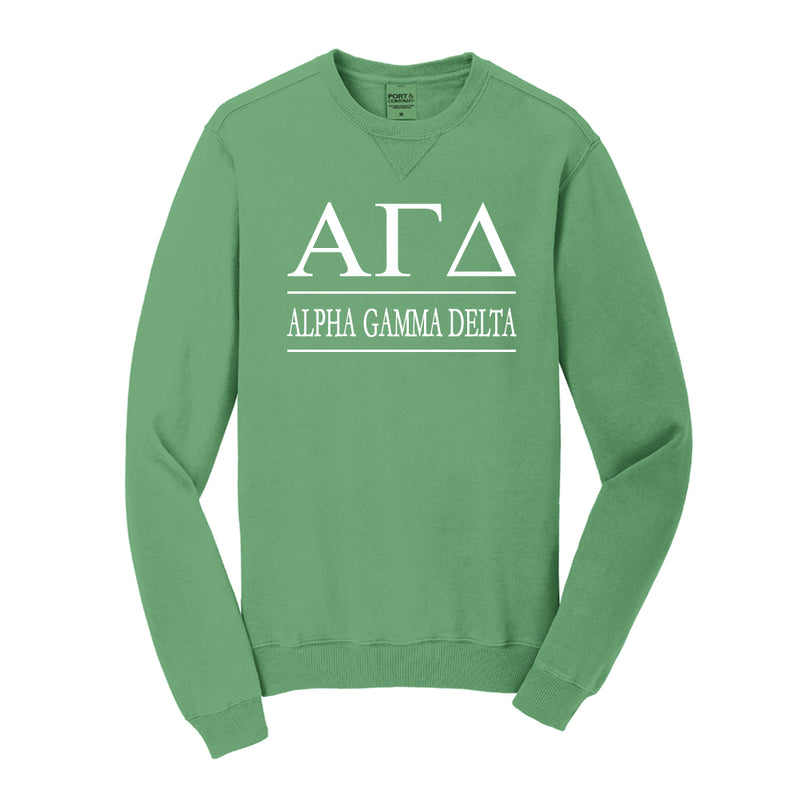 Alpha Gamma Delta Vintage Color Crewneck Sweatshirt