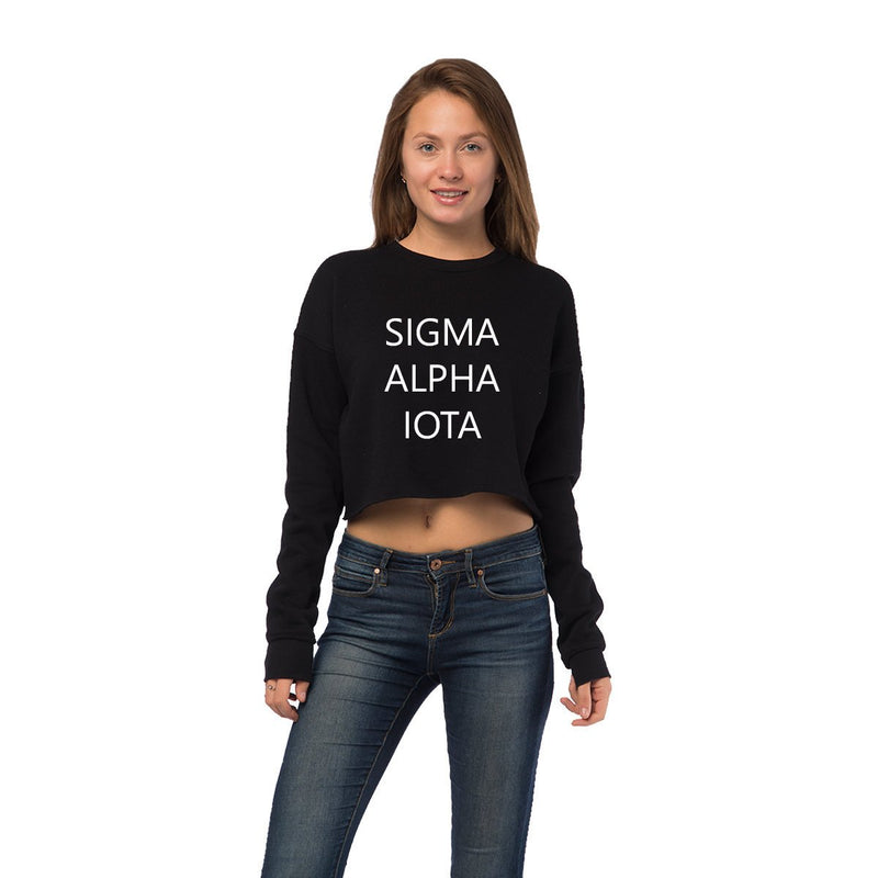 Sigma Alpha Iota Cropped Crew Fleece