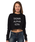 Sigma Alpha Iota Cropped Crew Fleece