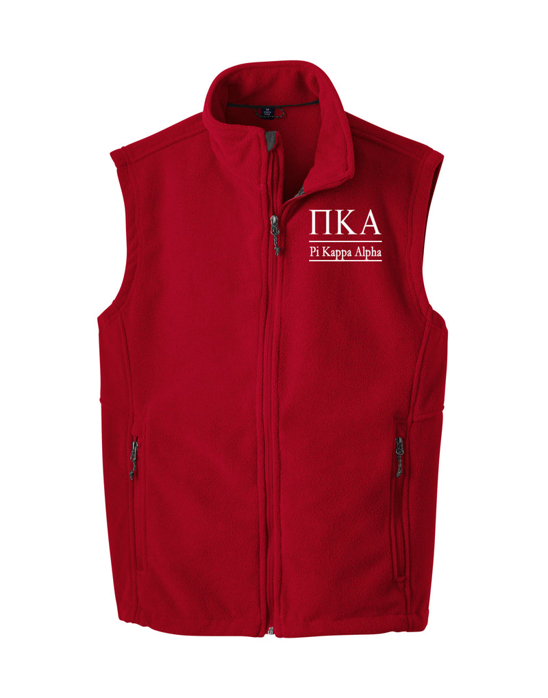 Pi Kappa Alpha Fleece Vest