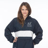 Delta Gamma Classic Striped Windbreaker - Lined