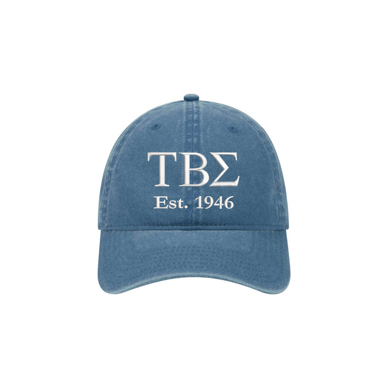 Tau Beta Sigma Beach Washed Hat