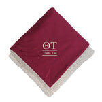 Theta Tau Sherpa Lined Blanket