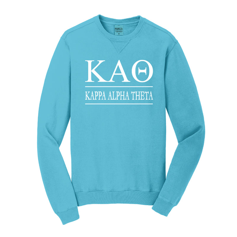 Kappa Alpha Theta Vintage Color Crewneck Sweatshirt