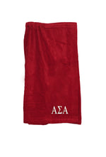 Alpha Sigma Alpha Velour Spa Wrap