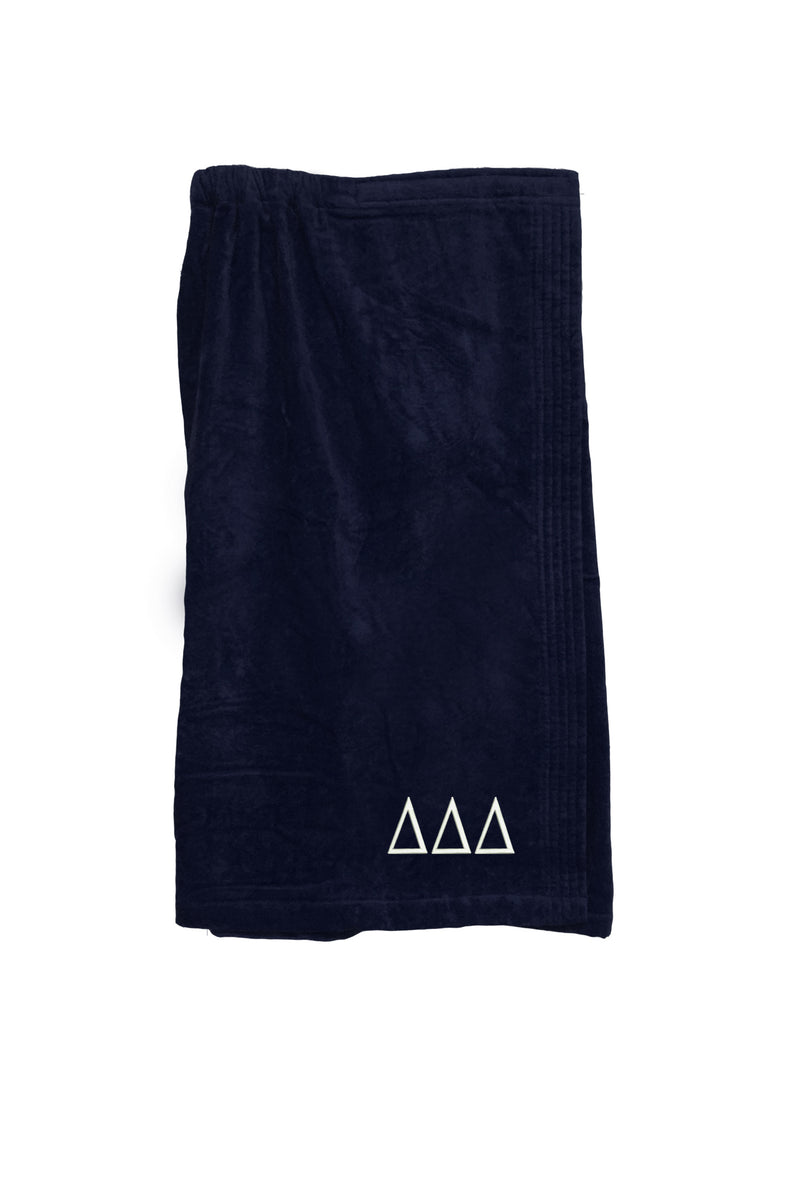 Delta Delta Delta Terry Velour Spa Wrap