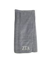 Zeta Tau Alpha Terry Velour Spa Wrap