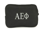 Alpha Epsilon Phi Waffle Weave Cosmetic Bag