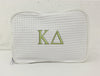 Kappa Delta Waffle Weave Cosmetic Bag