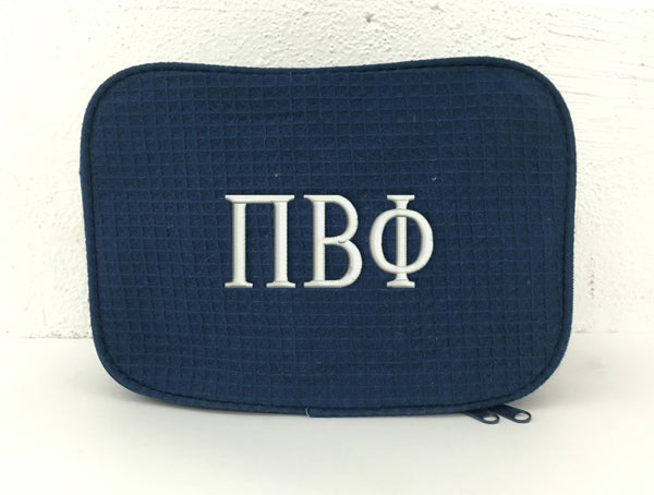 Pi Beta Phi Waffle Weave Cosmetic Bag