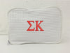 Sigma Kappa Waffle Weave Cosmetic Bag