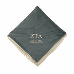 Zeta Tau Alpha Sherpa Throw Blanket