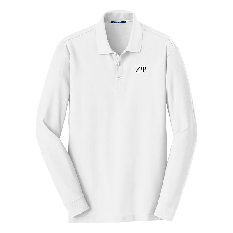 Zeta Psi Theta Long Sleeve Polo