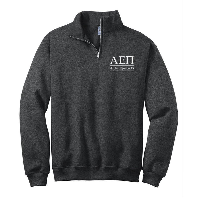 Alpha Epsilon Pi Quarter Zip Pullover Sweatshirt