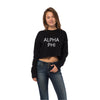 Alpha Phi Cropped Crew Fleece