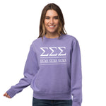 Sigma Sigma Sigma Vintage Color Crewneck Sweatshirt