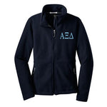 Alpha Xi Delta Fleece Zip Cadet Jacket