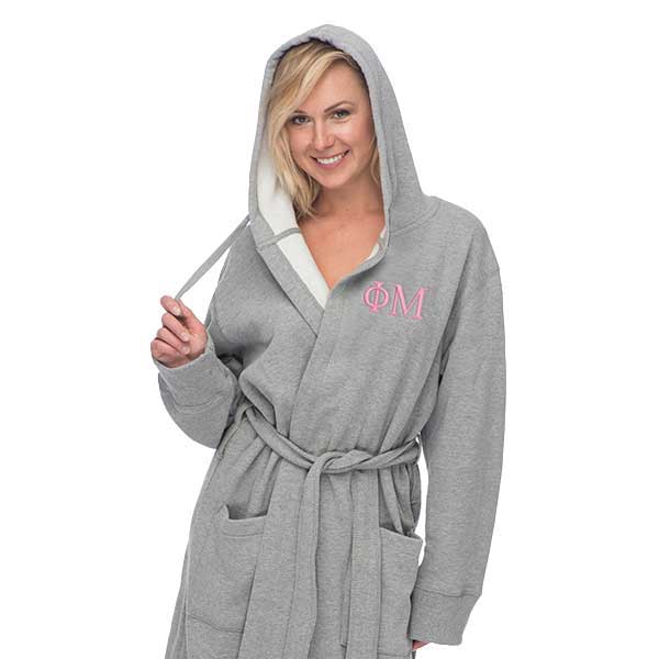 Phi Mu Hooded Sweatshirt Robe
