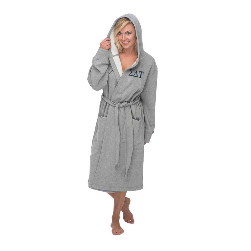 Sigma Delta Tau Hooded Sweatshirt Robe