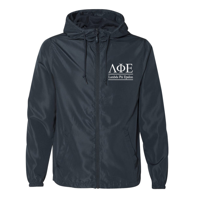Lambda Phi Epsilon Full Zip Windbreaker