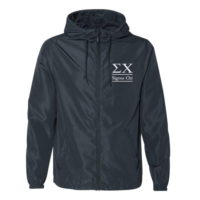 Sigma Chi Full Zip Windbreaker