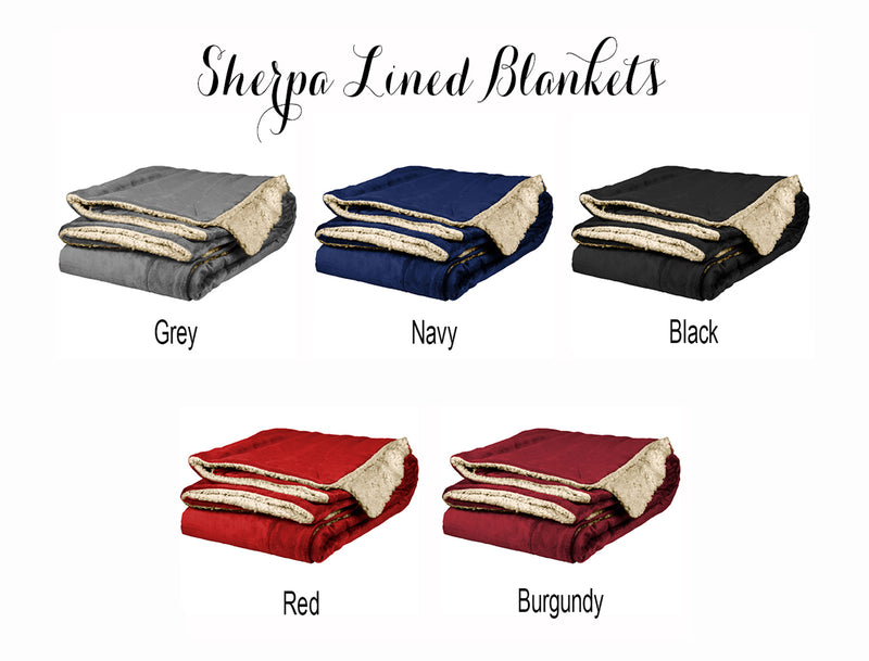 Delta Sigma Pi Sherpa Lined Blanket