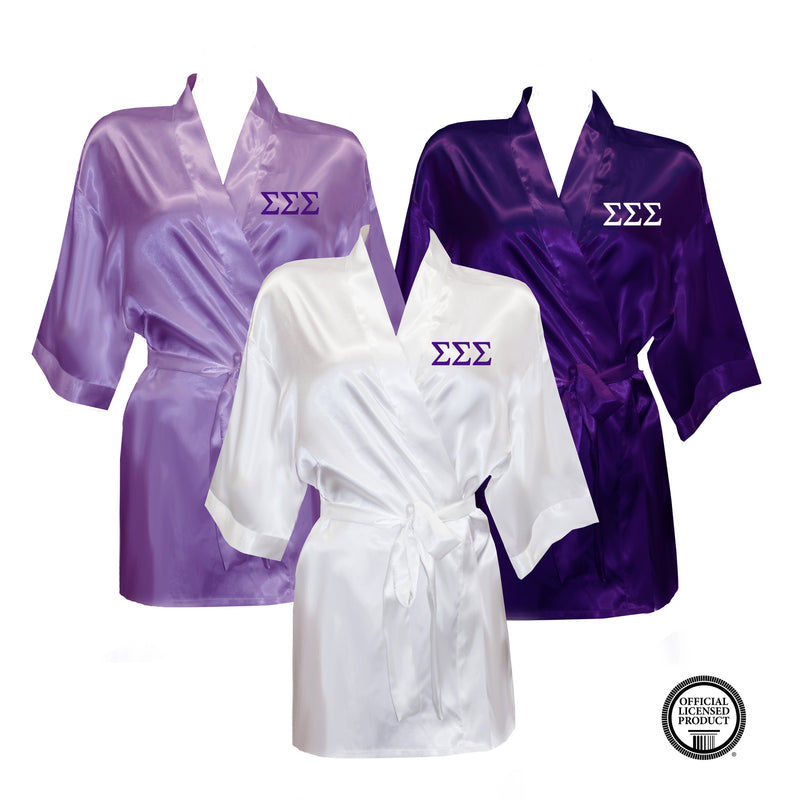 Sigma Sigma Sigma Satin Robe