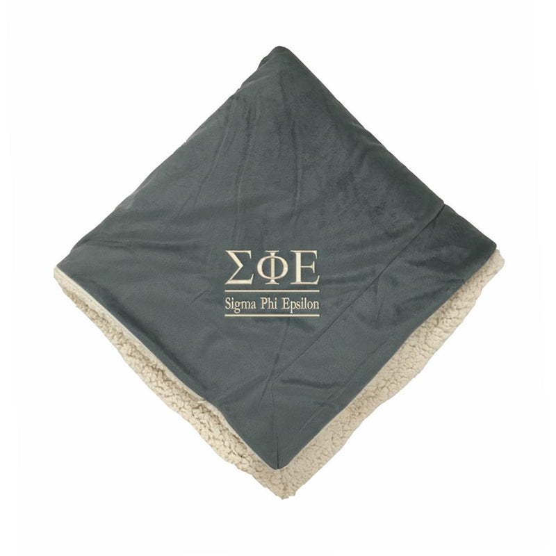 Sigma Phi Epsilon Sherpa Lined Blanket