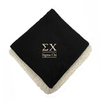 Sigma Chi Sherpa Lined Blanket