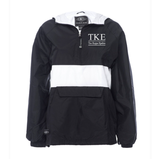 Tau Kappa Epsilon Rugby Striped Lined Windbreaker
